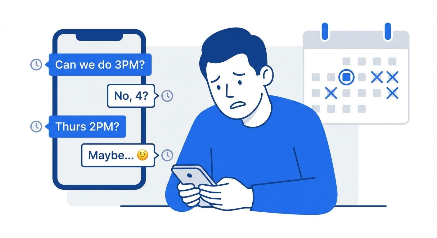 Tutor stressed by scheduling back-and-forth